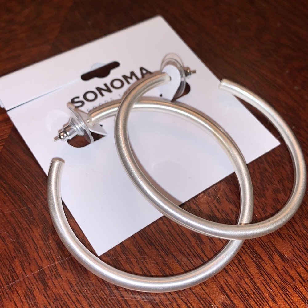 Silver Hoops - Picture 5 of 5